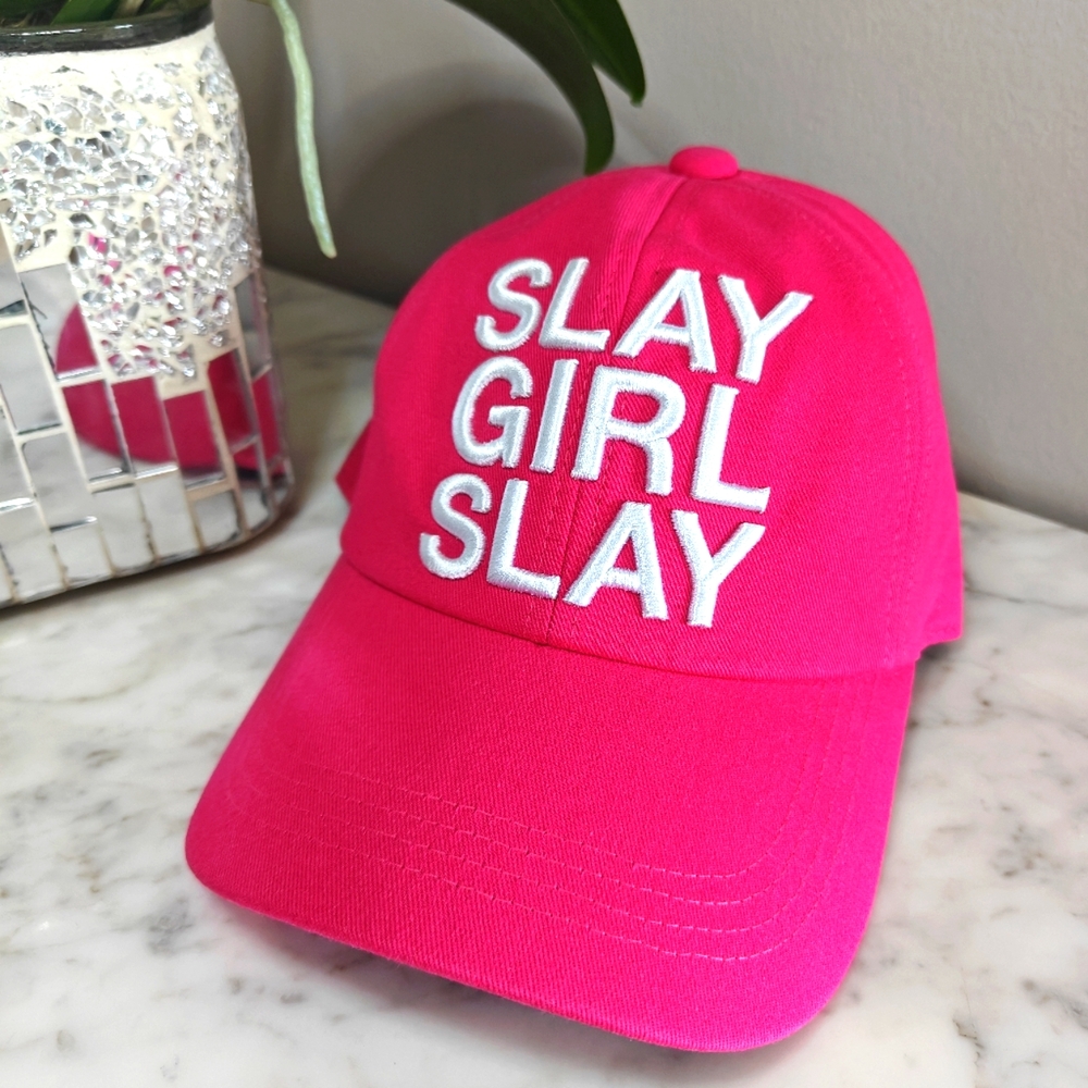 Queer Eye Official Slay Girl Slay Magenta Adjustable Snapback Baseball Cap | NWT - Picture 3 of 8